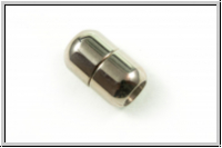 Magnetverschluss "Kapsel", 16x10mm, antiksilberfb., Edelstahl, 1 Stk.