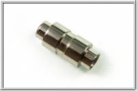Magnetverschluss "Hantel", 23x10mm, antiksilberfb., Edelstahl, 1 Stk.