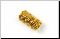Magnetverschluss "Glitter", 14x8,5mm, goldfb., Metall, 1 Stk.