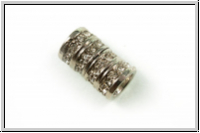 Magnetverschluss "Glitter", 14x8,5mm, antiksilberfb., Metall, 1 Stk.
