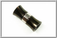 Magnetverschluss "Bamboo Stick", 21x10mm, hematitefb., Edelstahl, 1 Stk.