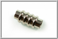 Magnetverschluss "Feder", 20x10mm, antiksilberfb., Edelstahl, 1 Stk.