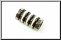 Magnetverschluss "Black & White", 18x10mm, antiksilberfb., Edelstahl, 1 Stk.