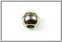 Magnetverschluss "Bid Donut", 12x14mm, antiksilberfb., Messing, 1 Stk.