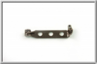 Broschennadel, 27x5mm, hematitefb., Eisen, 1 Stk.