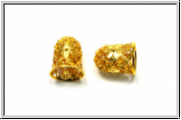 Perlenkappe (-cone) "Hollow Bell", 15x12mm, goldfb., Messing, 1 Stk.