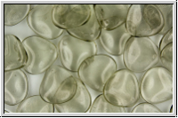 Rose Petals, 14x13mm, black diamond, trans., 10 Stk.
