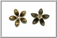 Spacer "5 Petals", 1,5x15mm, antikmessingfb., Eisen, 10 Stk.