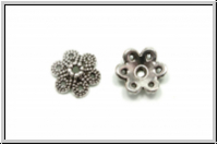 Perlenkappe "Kordelkranz", 2,8x9,1mm, antiksilberfb., Metall, 10 Stk.