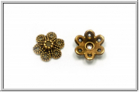 Perlenkappe "Kordelkranz", 2,8x9,1mm, antikgoldfb., Metall, 10 Stk.