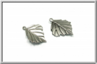 Anh�nger "Ahornblatt, klein", 23x17x1mm, antiksilberfb., Edelstahl, 1 Stk.