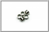 Spacer "R�hrchen", 3,3x5mm, antiksilberfb., Edelstahl, 10 Stk.