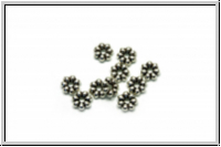 Spacer "Margerite", 2,0x5,7mm, antiksilberfb., Tibetsilber, 25 Stk.