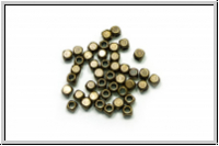 Spacer "Cornerless Cubes", 2,5x2,5x2,5mm, antikmessingfb., Messing, 50 Stk.