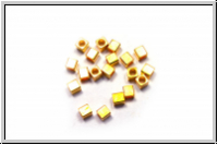 Spacer "Cubes", 3x3x3mm, goldfb., Messing, 50 Stk.