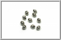 Metallperle "Lantern", 4,5x4,1mm, antiksilberfb., Tibetsilber, 10 Stk.