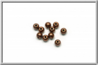 Spacer "Kugel, glatt", 4mm, antikkupferfb., Tibetsilber, 10 Stk.