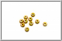 Spacer "Abacus", 1,2x3,4mm, goldfb., Messing, 10 Stk.