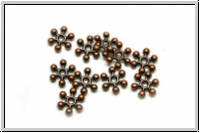 Spacer "Drumstiks", 2x7mm, antikkupferfb., Tibetsilber, 20 Stk.