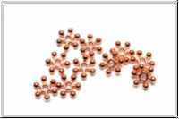 Spacer "Drumstiks", 2x7mm, rosegoldfb., Tibetsilber, 20 Stk.
