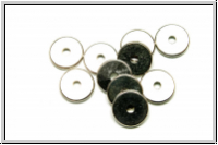 Spacer "glatte Scheibe", 1,3x10mm, antiksilberfb., Messing, 10 Stk.