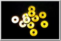 Spacer "glatte Scheibe", 1,3x10mm, goldfb., Messing, 10 Stk.