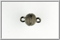 Magnetverschluss "Kugel mit Noppen", 18x11mm, hematitefb., Metall, 1 Stk.