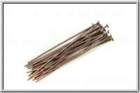 Kopf-/Nietstifte, 40/0,7mm, antikkupferfb., Messing, 20 Stk.