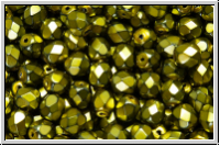 B�hm. Glasschliffperle, feuerpol., 4mm, black, op., heavy metal zest, 50 Stk.