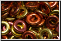 Glasring, 9x1,3mm, black, op., california gold rush, 10 Stk.