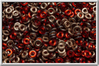 OBD-90090-27101, O-Beads, siam, dk., trans., half capri gold, 5 g