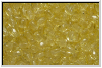 B�hm. Glasschliffperle, feuerpol., 3mm, jonquil, lt., trans., 50 Stk.