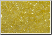 B�hm. Glasschliffperle, feuerpol., 3mm, jonquil, trans., 50 Stk.