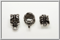 Anh�ngerschlaufe "Firefly", 12x6mm, antiksilberfb., Tibetsilber, 1 Stk.