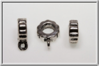 Anh�ngerschlaufe "Metropolis", 11x3mm, antiksilberfb., Tibetsilber, 1 Stk.