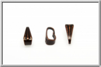 Anh�ngerschlaufe "Jugendstil", 9x3mm, antikkupferfb., Metall, 1 Stk.