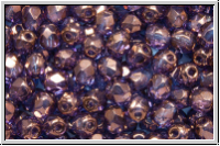 B�hm. Glasschliffperle, feuerpol., 4mm, crystal, trans., vega luster, 50 Stk.