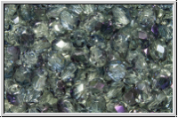 B�hm. Glasschliffperle, feuerpol., 4mm, ivory, op., 50 Stk.