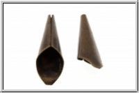 Perlenkappe (-cone) "T�tchen", 21x6mm, antikmessingfb., Messing, 1 Stk.