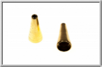 Perlenkappe (-cone) "Glatt", 12x5,5mm, goldfb., Messing, 1 Stk.