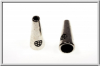 Perlenkappe (-cone) "Bl�mchen", 21x8mm, antiksilberfb., Tibetsilber, 1 Stk.