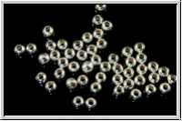 Quetschperlen, rund, 2,2mm, silberfb., 925er Silber, 25 Stk.