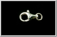 Karabiner "glatt", 11x7,5mm, silberfb., 925er Silber, 1 Stk.