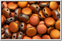 DiscDuo-Beads, 6mm, crystal, trans., full sunset, matte, 25 Stk.