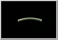Silberperle "R�hrchen, gebogen" 16x2mm, silberfb., 925er Silber, 1 Stk.