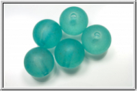 Acryl-Perle, rund, 14mm, seafoam, matte, 5 Stk.