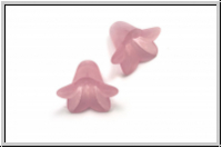 Acrylbl�te "Campanula", 12x16mm, rose, matte, 5 Stk.