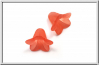 Acrylbl�te "Campanula", 12x16mm, salmon, matte, 5 Stk.