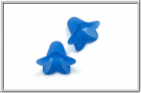 Acrylbl�te "Campanula", 12x16mm, sapphire, matte, 5 Stk.