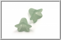Acrylbl�te "Campanula", 12x16mm, seafoam, matte, 5 Stk.